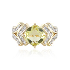 9K Ouro Verde Quartz Gold Ring (SUHANA)