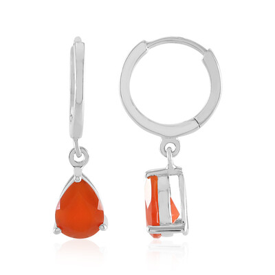 Carnelian Silver Earrings