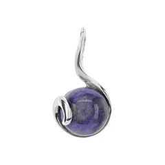 Charoite Silver Pendant