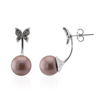 Ming Pearl Silver Earrings (Annette classic)