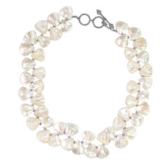 Mother of Pearl Silver Necklace (Dallas Prince Designs)