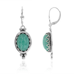 Amazonite Silver Earrings (Desert Chic)