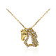 14K I1 (H) Diamond Gold Necklace (Smithsonian)