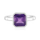 Siberian Amethyst Silver Ring (MONOSONO COLLECTION)