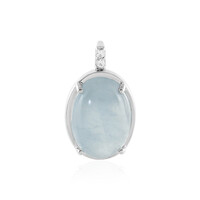 Aquamarine Silver Pendant