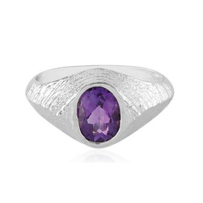 Siberian Amethyst Silver Ring