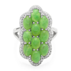 Imperial Chrysoprase Silver Ring