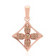 9K SI1 Argyle Rose De France Diamond Gold Pendant (Annette)