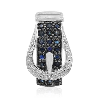 Blue Sapphire Silver Pendant