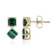 9K Benedito Green Tourmaline Gold Earrings (Adela Gold)