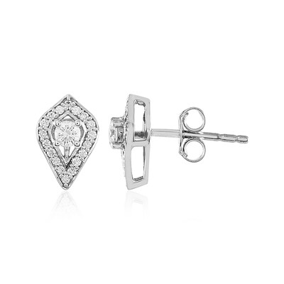 14K Flawless (F) Diamond Gold Earrings (LUCENT DIAMONDS)