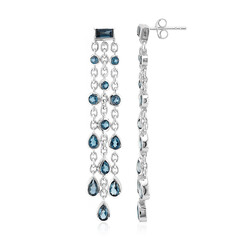 London Blue Topaz Silver Earrings