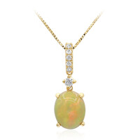 10K AAA Welo Opal Gold Necklace