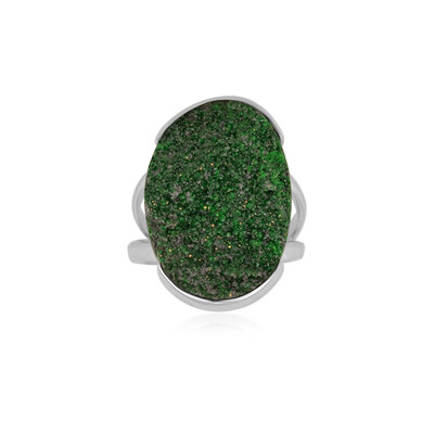 Uvarovite Silver Ring