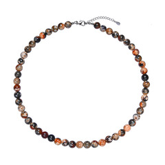 Gu Jiao Black Agate Silver Necklace