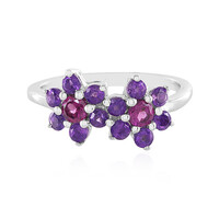 Rhodolite Silver Ring