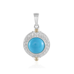 Sleeping Beauty Turquoise Silver Pendant (Granulieren)