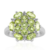 Burmese Peridot Silver Ring