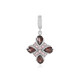 Mahogany Zircon Silver Pendant