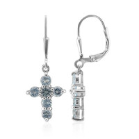 Sky Blue Topaz Silver Earrings