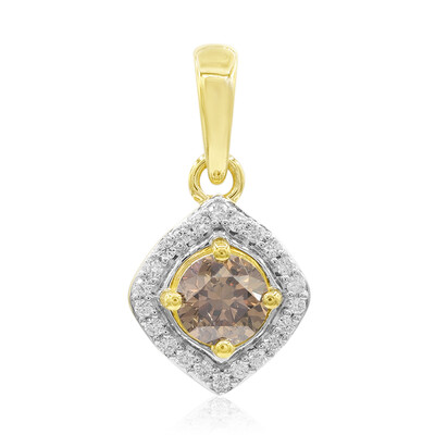 18K SI1 Argyle Cognac Diamond Gold Pendant (Mark Tremonti)