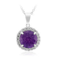 Amethyst Silver Necklace