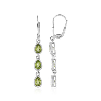 Peridot Silver Earrings