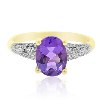 9K Santa Fe Bahia Amethyst Gold Ring (de Melo)