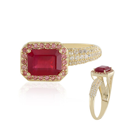 9K Bemainty Ruby Gold Ring (Adela Gold)