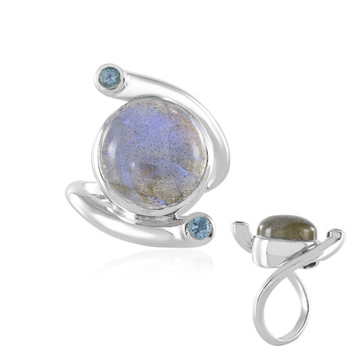 Blue Maniry Labradorite Silver Ring (KM by Juwelo)