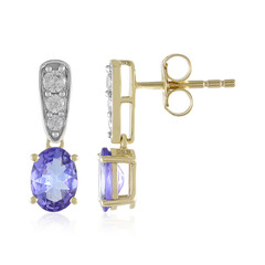 9K Tanzanite Gold Earrings