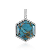 Mojave Blue Copper Turquoise Silver Pendant (Faszination Türkis)