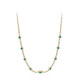 14K AAA Zambian Emerald Gold Necklace (CIRARI)