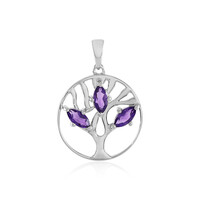 Zambian Amethyst Silver Pendant