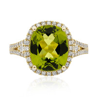 14K Dashihe Peridot Gold Ring (CIRARI)