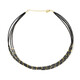 Golden Hematite Silver Necklace (Riya)