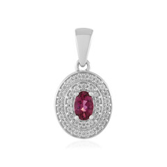 Nigerian Pink Tourmaline Silver Pendant