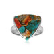 Multi Gem Silver Ring