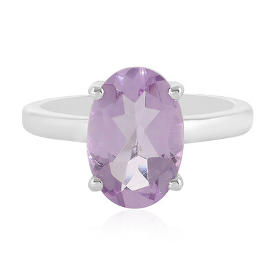 Rose de France Amethyst Silver Ring