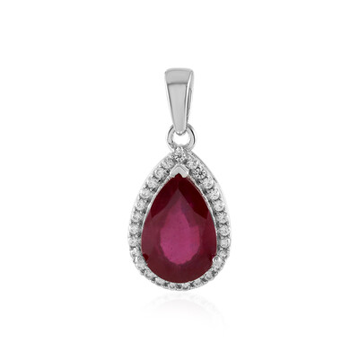 Madagascar Ruby Silver Pendant