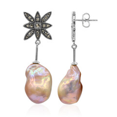 Ming Pearl Silver Earrings (Annette classic)