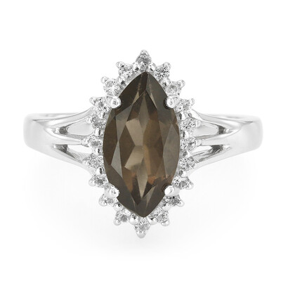 Smoky Quartz Silver Ring