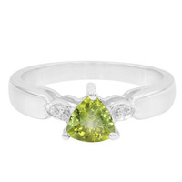 Cuprian Tourmaline Silver Ring