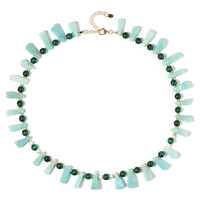 Amazonite Silver Necklace (Riya)