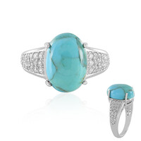 Kingman Blue Mojave Turquoise Silver Ring