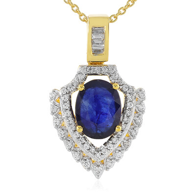 Madagascar Blue Sapphire Silver Necklace