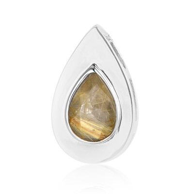 Rutile Quartz Silver Pendant (MONOSONO COLLECTION)