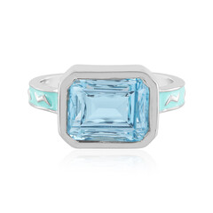 Sky Blue Topaz Silver Ring