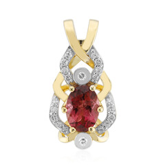 9K Brazilian Pink Tourmaline Gold Pendant (Rifkind 1894 Collection)