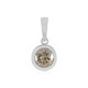 I2 Champagne Diamond Platinum Pendant